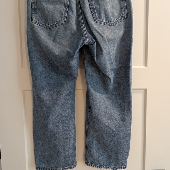 H&M Wide Leg Cropped Medium Wash Jeans - Picture 4 of 7